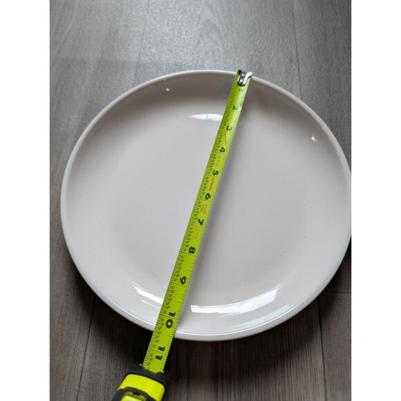 Lovecasa White Porcelain Dinner Plates Set Of 3 10.5" Round Durable & Modern Des - Picture 4 of 4